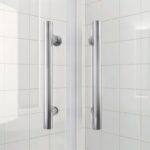 Душова кабіна без піддону KOER SR SC04-100x100x195-TR-01 прозоре скло EASY CLEAN 5мм хром (KR5361)