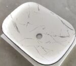 Раковина накладна MIXXUS PREMIUM DIVERSE-0112 MARBLE-BLACK 455х325х135mm (MP6541)