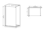 Душова перегородка Walk-In MIXXUS PREMIUM FLAT SP01-90x200-TR CHROME прозоре скло 8мм (MI6850)