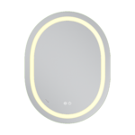 Дзеркало MIXXUS PREMIUM ELLIPSE MV05-80x60-REVERSE з LED Touch, Anti-fog, димером (3-6,5kK) (MP6642)