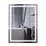 Дзеркало MIXXUS PREMIUM QUADRO MR20-90x70-REVERSE з LED Touch, Anti-fog, димером, рег. яскравості (MP6621)
