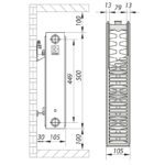 Сталевий радіатор KOER 22x500x1000S (1930 Вт, 25,06 кг, бокове підключення) (RAD058)