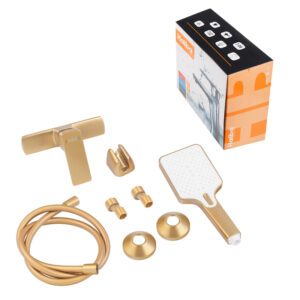 Змішувач для душу HAIBA KUBUS 003 BRUSHED GOLD (Колір матове золото) (HB9626)
