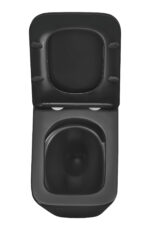 Унітаз підвісний MIXXUS PREMIUM QUADRO-0301-T3 BLACK 490х340х360mm система змиву TORNADO 3.0 (MP6587)