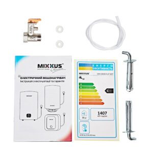 Водонагрівач "Плоский" MIXXUS EWH-09050 FLAT WET накопичувальний 50 л, мокрий тен 2 kW (WH0594)