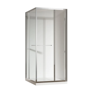 Душова кабіна без піддону KOER SR SC09-90x90x200-L-TR-01 прозоре скло EASY CLEAN 6мм хром (KR5683)