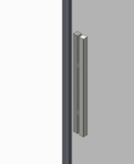 Двері у нішу розсувні KOER SR SD05-140x200-TR-01 прозоре скло EASY CLEAN 6мм хром (KR5406)
