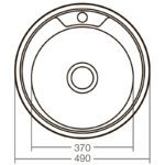 Мийка кухонна Zerix Z490-08-180E (Satin) (ZX1584)
