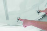 Душова кабіна без піддону KOER SR SC04-100x100x195-TR-01 прозоре скло EASY CLEAN 5мм хром (KR5361)