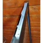 Шторки скляні на ванну розсувні KOER SR BS06-120x150-TR-07 прозоре скло EASY CLEAN 6мм графіт (KR5947)