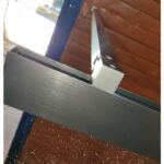 Шторки скляні на ванну розсувні KOER SR BS06-120x150-TR-07 прозоре скло EASY CLEAN 6мм графіт (KR5947)