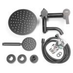 Душова колона MIXXUS NOX-009-J BLACK зі змішувачем з нерж. сталі SUS304 (Колір чорний) (MI5751)