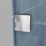 Двері у нішу розсувні KOER SR SD06-120x220-TR-01 прозоре скло EASY CLEAN 8мм хром (KR5367)