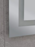 Дзеркало MIXXUS HARD MR06-50x80 з LED Touch, Anti-fog, димером, рег. яскравості, годинником (MI6011)