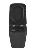 Унітаз підвісний MIXXUS PREMIUM QUADRO-0301-T3 BLACK 490х340х360mm система змиву TORNADO 3.0 (MP6587)