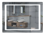 Дзеркало MIXXUS STYLE MR03-70x50 з LED Touch, Anti-fog, димером, рег. яскравості, годинником (MI6006)