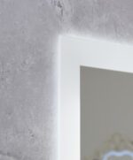 Дзеркало MIXXUS FLAT MR04-100x80 з LED Touch, Anti-fog, димером, рег. яскравості, годинником (MI6927)