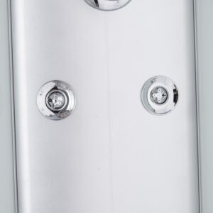 Бокс душовий з гідромасажем з високим піддоном MIXXUS STRONG SBH01-90x90x215-FB SATIN матове скло 4мм (MI6888)