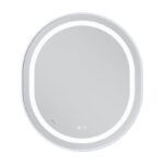 Дзеркало MIXXUS PREMIUM ELLIPSE MV05-80x70-REVERSE WHITE з LED Touch, Anti-fog, димером (3-6,5kK) (MP6645)