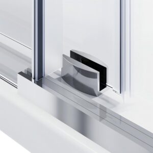 Душова кабіна без піддону KOER SR SC07-120x90x200-TR-01 прозоре скло EASY CLEAN 8мм хром (KR5370)