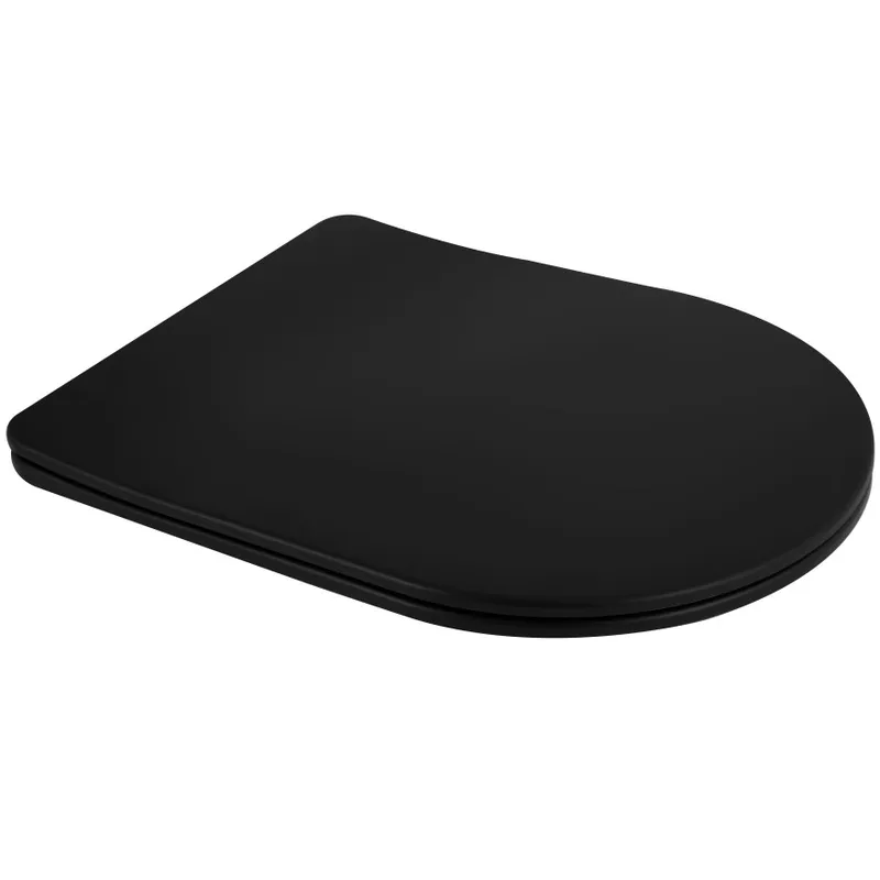 kcs-f2638375d15648a1f89f85ce.png Сидіння-кришка для унітазу MIXXUS PREMIUM SEAT COVER ELLIPSE-BEVEL-2001 BLACK 463х361х50mm дюропластове швидкознімне з мікроліфтом (MP6615)