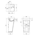 Раковина моноблок MIXXUS STYLE-1101 440х380х830mm (отвір під змішувач, перелив) (MI6696)