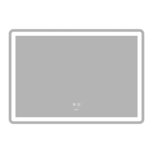 Дзеркало ZERIX MIRRA MR05-100x70 з LED Touch, Anti-fog, димером, рег. яскравості (ZX6060)