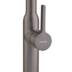 Змішувач для кухні MIXXUS PREMIUM PULL 017 GRAPHITE REFL.BLACK (Колір графіт+силік. вилив чорний) (MI8278)