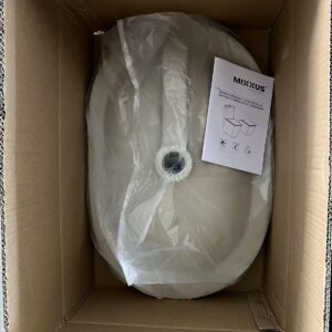 Раковина врізна на стільницю MIXXUS PREMIUM ELLIPSE-1601 600х400х190mm (перелив) (MP6569)