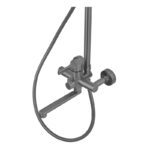 Душова колона зі змішувачем ZERIX REX-009-J GRAPHITE з нерж. сталі (Колір графіт) (ZX6126)