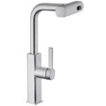 Змішувач для кухні MIXXUS PREMIUM HAMMER 014 з висувним виливом (Колір хром) (MI6953)