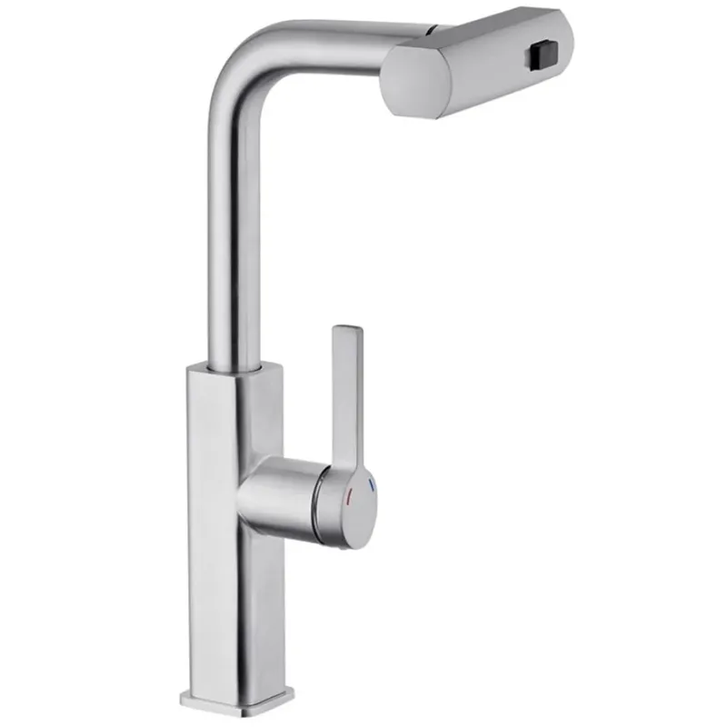 kcs-17c48216907eebc269bbd970.png Змішувач для кухні MIXXUS PREMIUM HAMMER 014 з висувним виливом (Колір хром) (MI6953)