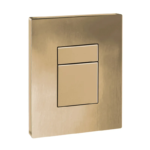 Панель змиву KOER KT-0607-12 157x198x3mm пластикова, кнопка квадратна (колір матове золото) (KR5715)