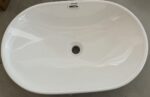 Раковина врізна на стільницю MIXXUS PREMIUM ELLIPSE-1601 600х400х190mm (перелив) (MP6569)