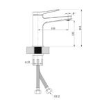Змішувач для умивальника MIXXUS PREMIUM DEGAS 001 NUT (MI8245)
