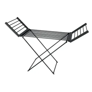 Сушарка для білизни електрична ZERIX Comfort EDC-53148-T-BLACK 260W, 220-240V з таймером (ZX6214)