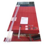Бічна стінка до кабіни KOER SR SW04-80x200-TR-01 прозоре скло EASY CLEAN 10мм хром (KR5389)