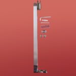 Бічна стінка до кабіни KOER SR SW04-90x200-TR-01 прозоре скло EASY CLEAN 10мм хром (KR5390)