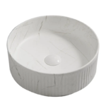 Раковина накладна MIXXUS PREMIUM WAVE-0102 MARBLE 370х370х130mm (MP6528)