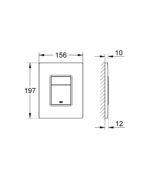 Комплект Grohe Set Унітаз ELLIPSE-0301-T3 система змиву TORNADO 3.0 + Інсталяція Grohe Rapid SL 38536001 + панель змиву 38732000 (38536001ELLIPS0301T3)