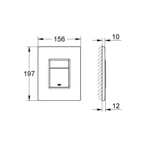 Комплект Grohe Set Унітаз ELLIPSE-0301-T3 система змиву TORNADO 3.0 + Інсталяція Grohe Rapid SL 38536001 + панель змиву 38732000 (38536001ELLIPS0301T3)