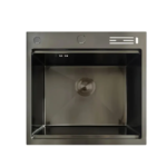 Мийка з нерж. сталі MIXXUS MH5050-SK NANO-BLACK зі сходинкою для сушарки, з підставкою під ножі (Колір графіт) (MX1940)