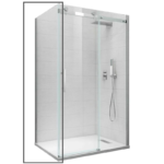 Бічна стінка до кабіни KOER SR SW01-90x200-TR-07 прозоре скло EASY CLEAN 8мм графіт (KR5382)