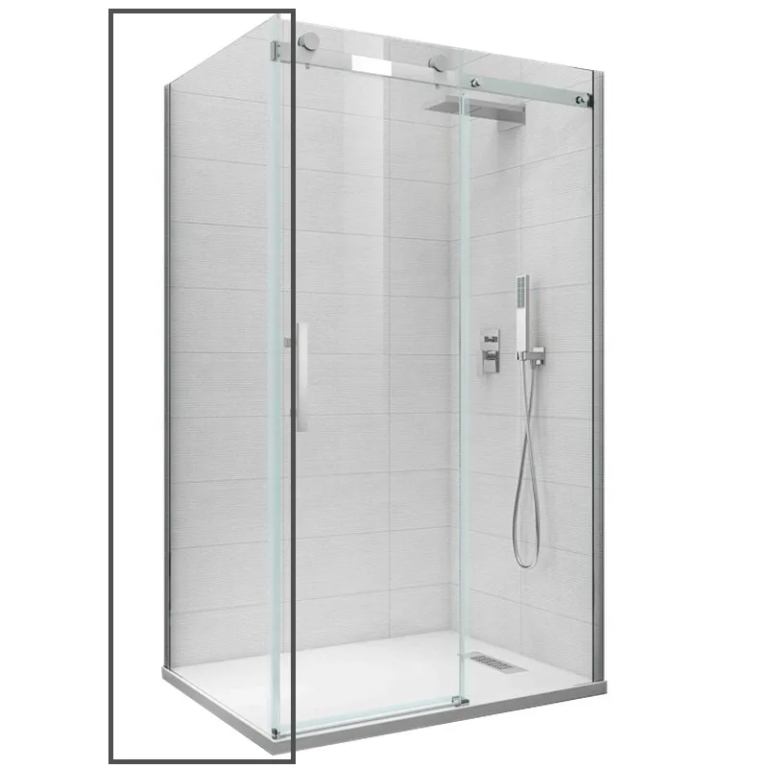 Бічна стінка до кабіни KOER SR SW01-90x200-TR-07 прозоре скло EASY CLEAN 8мм графіт (KR5382)