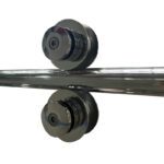 Двері у нішу розсувні KOER SR SD06-140x220-TR-01 прозоре скло EASY CLEAN 8мм хром (KR5368)