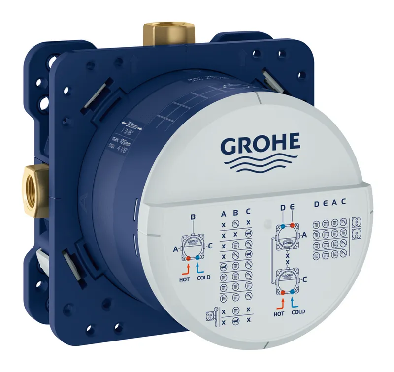 kcs-30791b3dd3cd7b0ffb19a813.png Універсальна вбудована частина Grohe Rapido Smartbox (35600000)