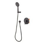 Змішувач для душу вбудований HAIBA AMANDA 003 (INNER) BLACK (Колір чорний) (HB3956)