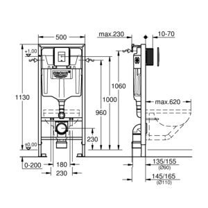 Інсталяційний комплект 5 в 1 Grohe Rapid (39449000)