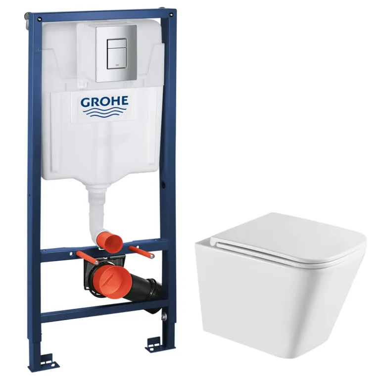 Комплект Grohe Set Унітаз QUADRO-0301-R + Інсталяція Grohe Rapid SL 38772001 (38772001QUADRO0301R)