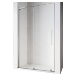 Двері у нішу Walk-In розсувні KOER SR SD07-120x200-L-TR-01 прозоре скло EASY CLEAN 8мм хром (KR5686)